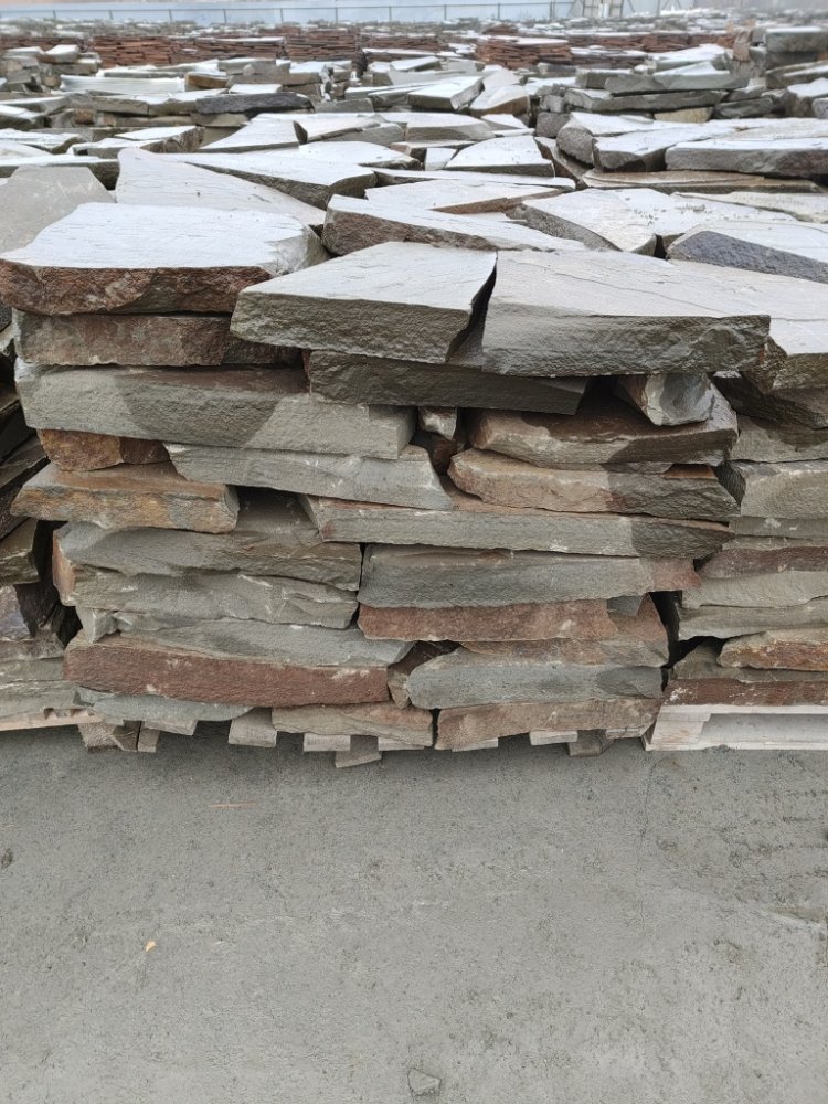 Плитняк песчаник серо-зелёный для мощения 60-65 мм купить в Грозном