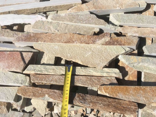 Горбушка златолит золотистый для облицовки купить в Грозном