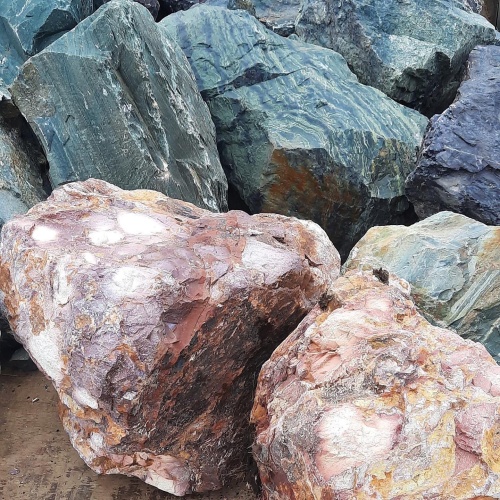 Ландшафтные глыбы красно-фиолетовые 200-1000 килограмм купить в Грозном