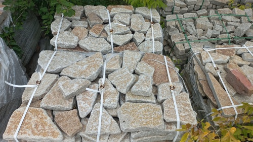 Гранитный плитняк галтованный для парковки купить в Грозном