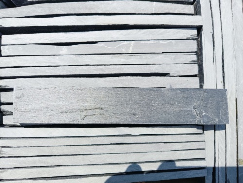 Плитка чёрная из натурального камня фасадная 30 см * 5 см, толщина 7 мм -30 мм купить в Грозном